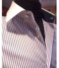Camicia Granato Bianco Shine camicie su misura camiceria online abiti elins moda a Roma - Granato Bianco Shine