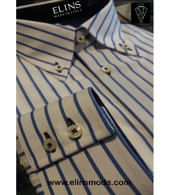 Shirt Classica Italiana Bianco Shine online clothes Custom dress designer italian clothing made in Italy fashion - Shirts Azure italian fashion shirt custom clothing shopping