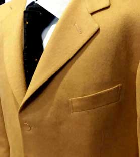 giacca uomo su misura colore cammello