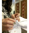 Camicia ricamata a mano di qualità sartoriale ricamo camicie in sartoria acquista online abiti su misura in sartoria a Roma Elins moda uomo donna