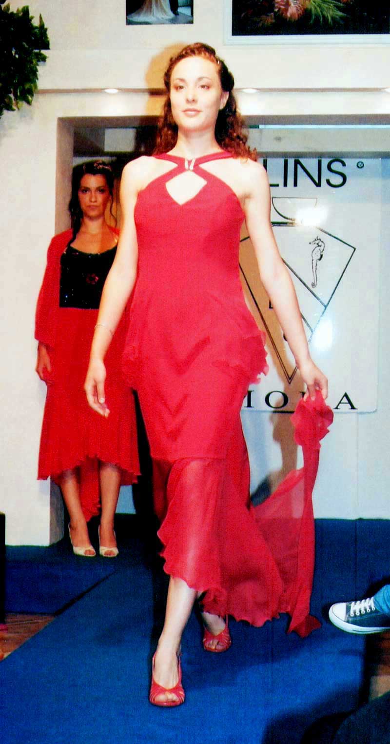 abito elegante donna in rosso - Elins moda
