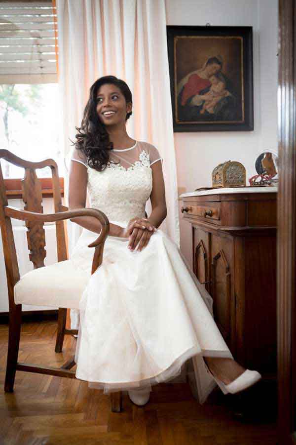 Ślub projektant ślubna suknia małżeństwo ubranie Szyta na miarę dla niej. Panna młoda ubierać się w stylu sukienka garnitur włosi rysunek mody włoski image-742