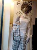 Abito a quadri Amelia completi donna Atelier moda online Completo donna vestito con pantalone a quadri Amelia eleganza abbigliamento su misura a Roma