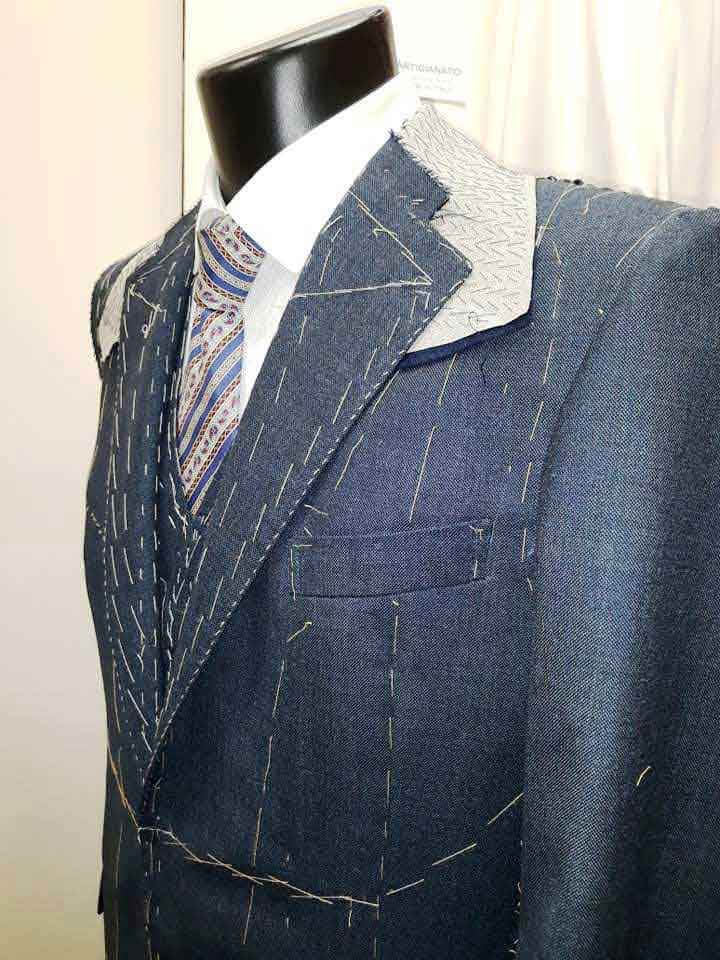 Krawiectwo kurtka w laboratorium mody atelier - męska mody sukienka na miarę Dopasowany kurtka dla mężczyzn w Rzymie krawiectwo product Elins moda