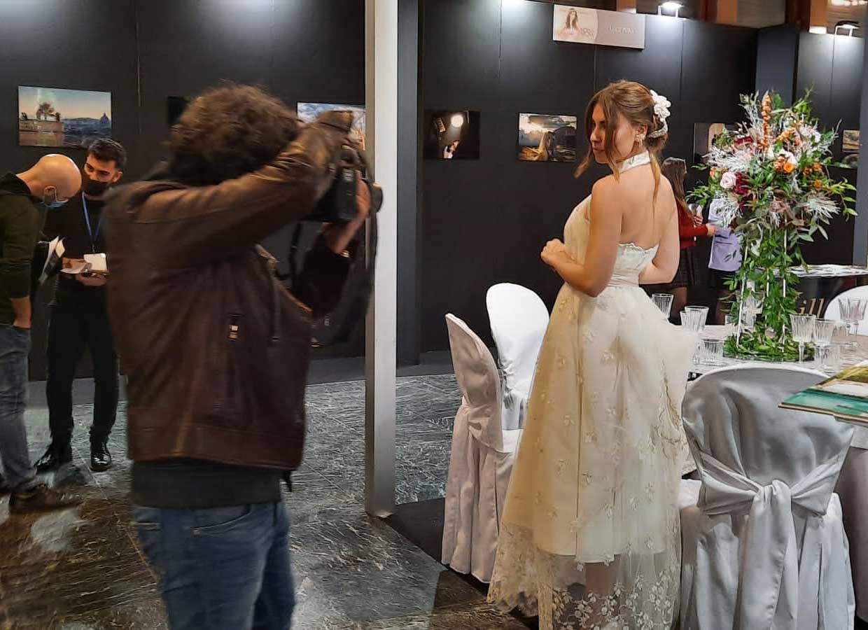 Foto sposa modella - fotografie Fiera del matrimonio - fotografo Roma Sposa