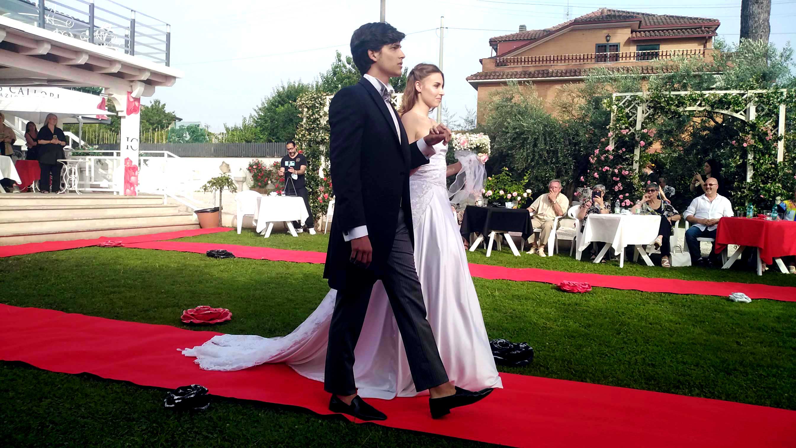 Wedding dress: Eleonora Giamberduca presents her groom dresses by Elins fashion marriage at villa Aurora - tailored suits online in Italy - picture7