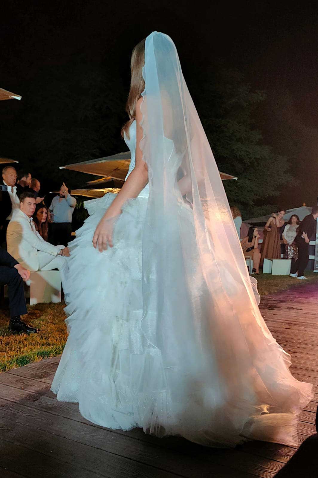 World Top Model Roma - sfilata abiti da Profumo - Elins Moda - sposa abito azzurro chiaro vestiti da cerimonia donna