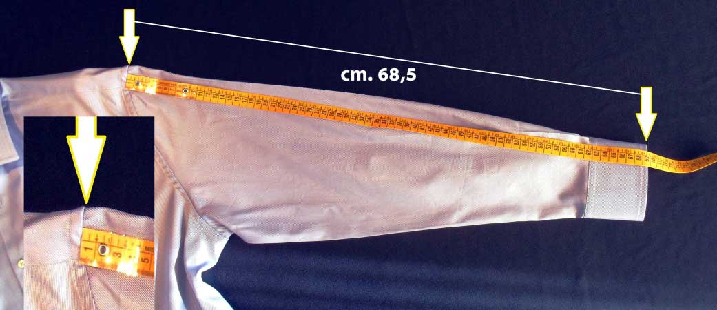 lunghezza delle maniche camicia - sartoria elins